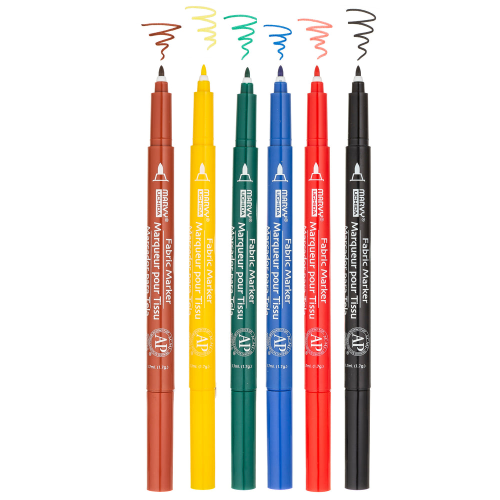 Double Head Fabric Markers Pens Set Non Toxic Indelible - Temu